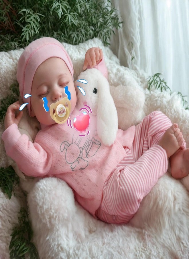 BABESIDE Realistic Baby Doll with Heartbeat Loulou, 20 inch Handmade Reborn Baby Dolls Girl with Crying and Babbling Voice, Real Baby Dolls That Look Real for Girls Boys Kids Age 3+ - Image 1